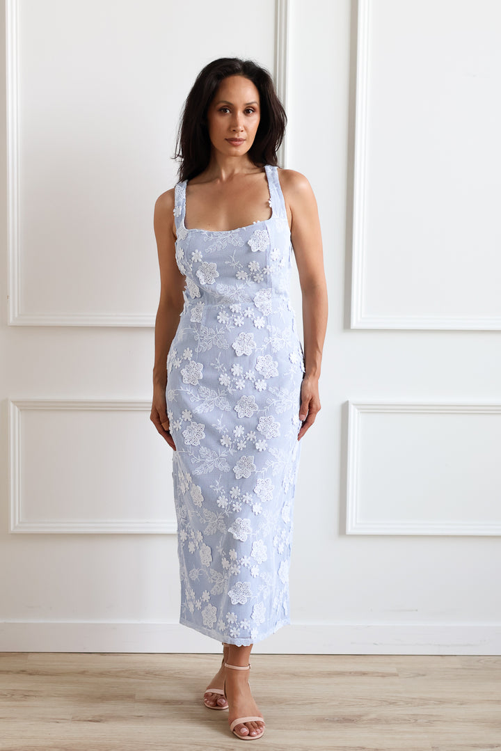 Blue Bell Floral Midi