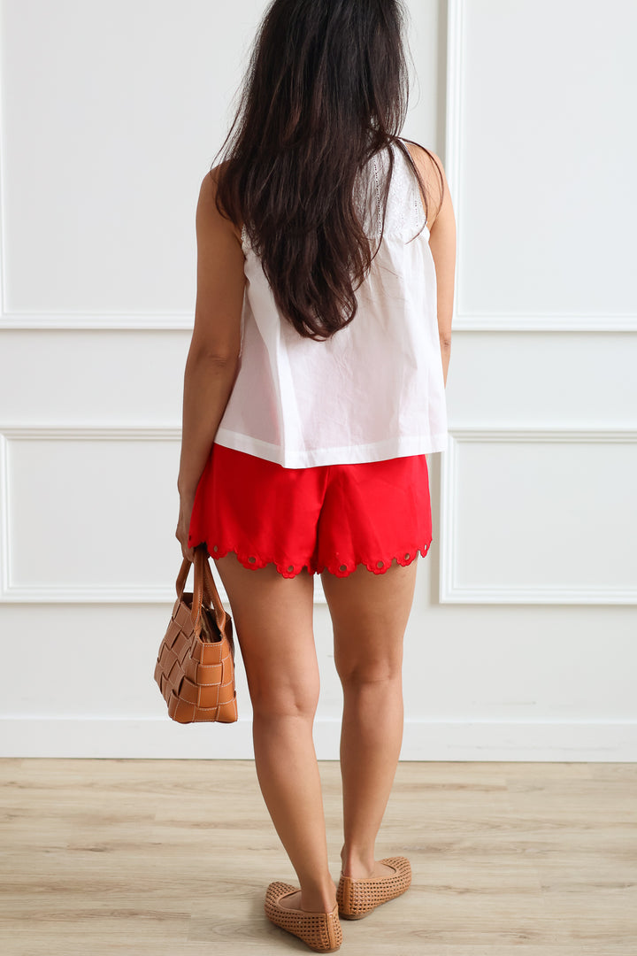 Valentina Cherry Eyelet Short