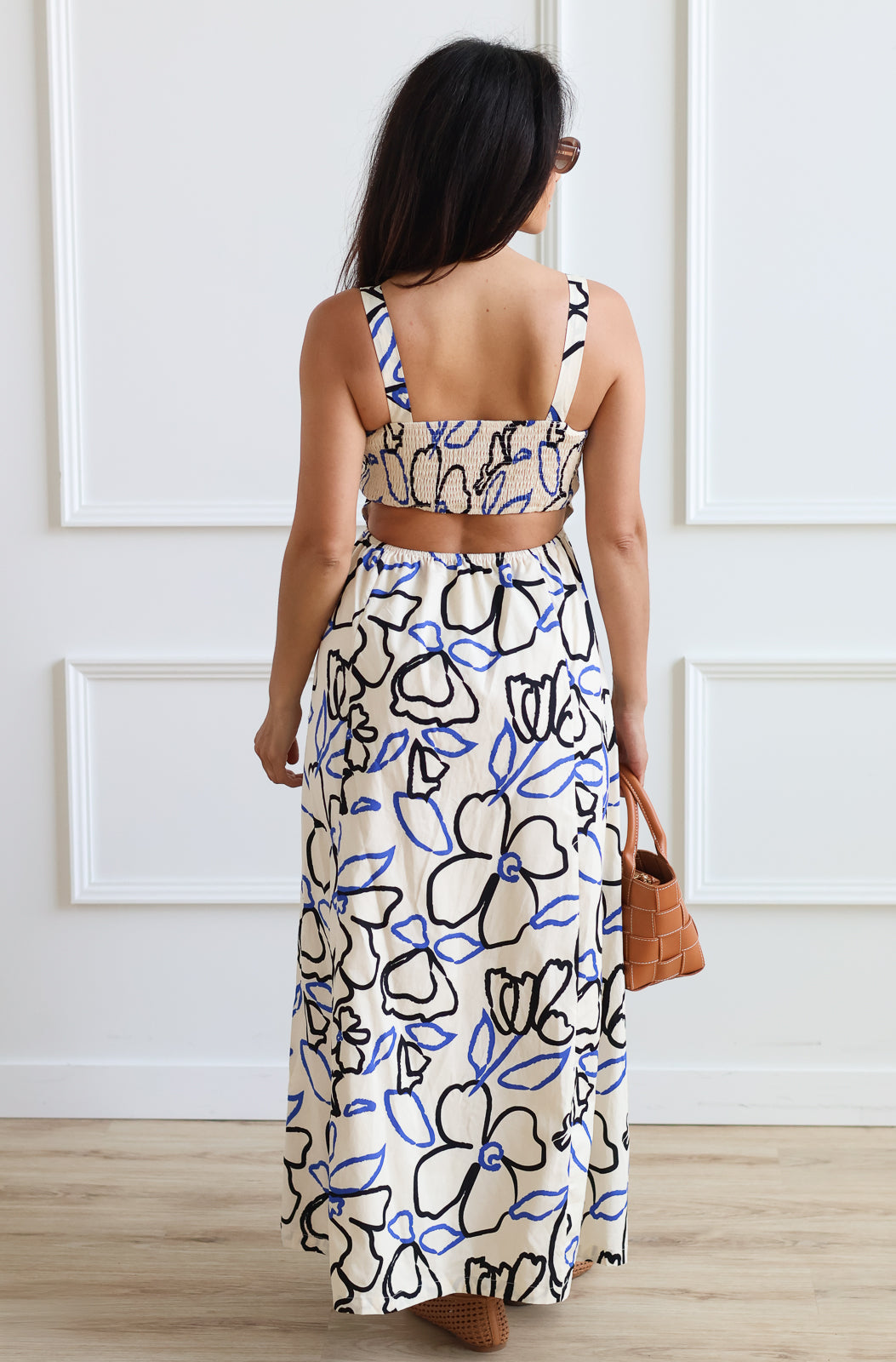 Tercy Abstract Floral Midi