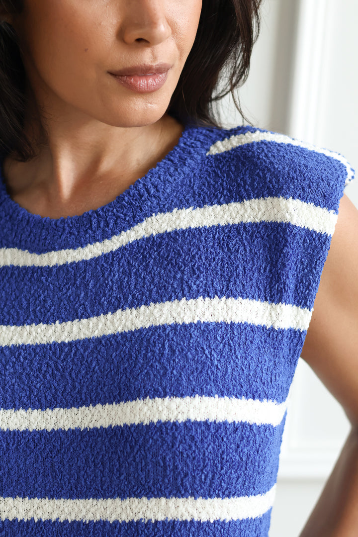 Vacation Blue Knit Dress