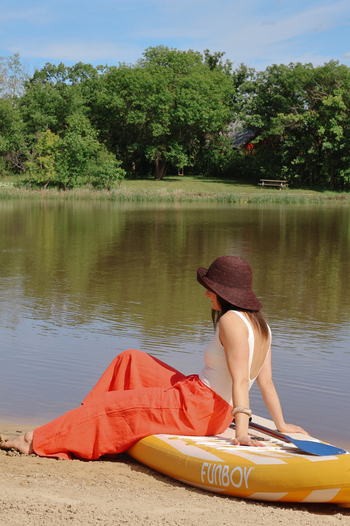 Linen Pant - Chili Pepper