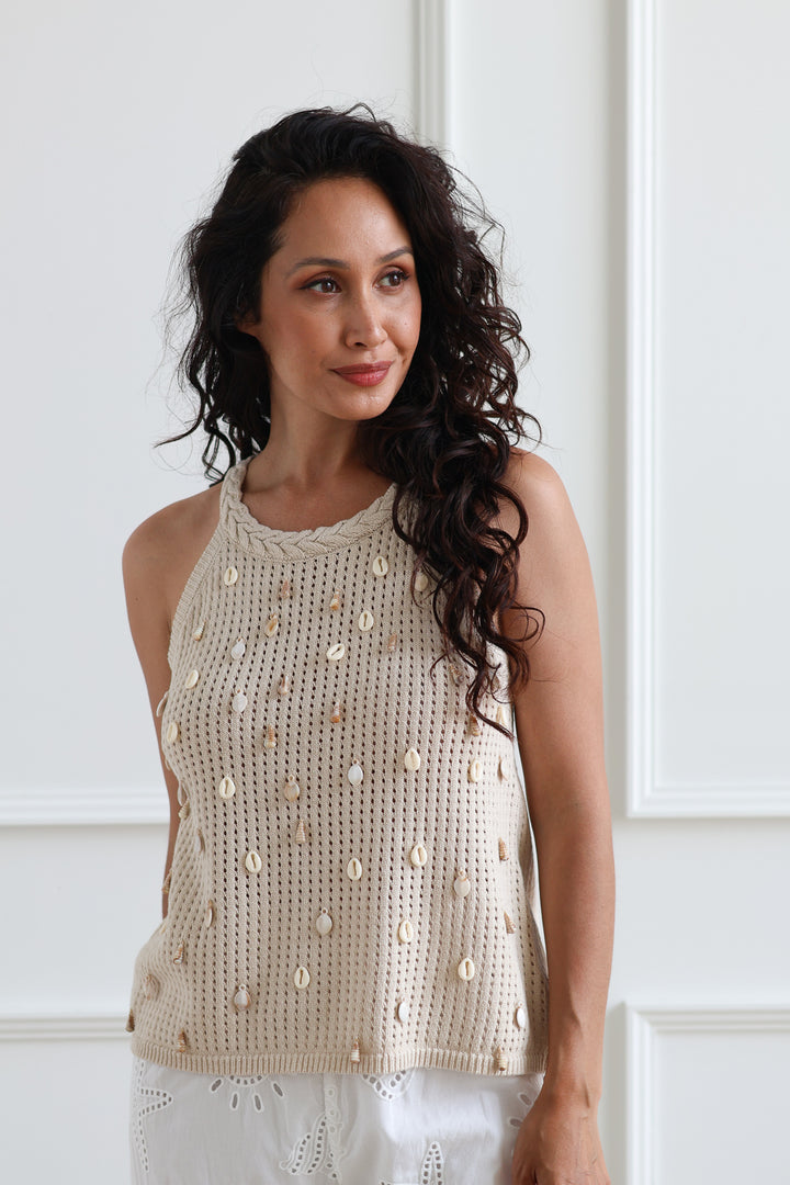 Sea Breeze Crochet Tank