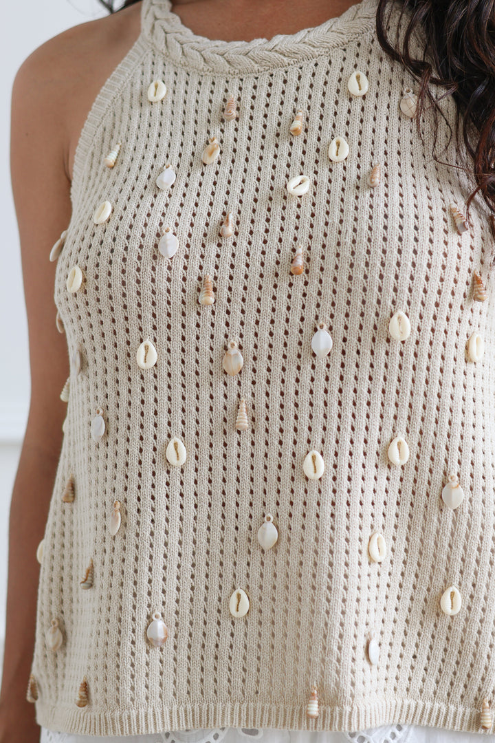 Sea Breeze Crochet Tank