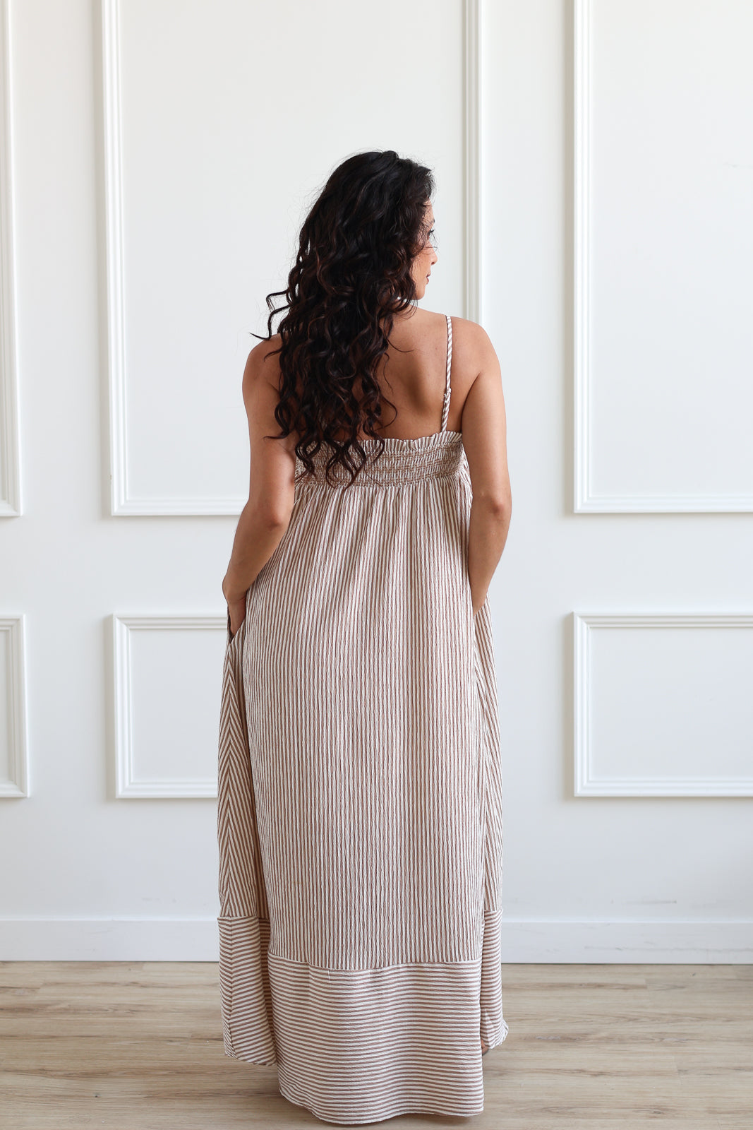Boardwalk Stripe Maxi - Cappuccino