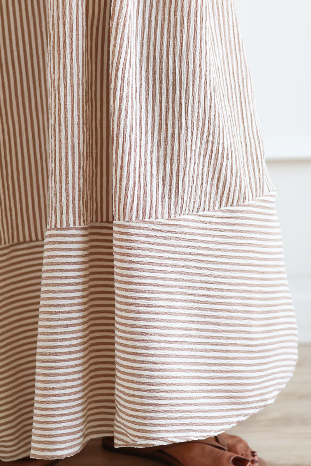 Boardwalk Stripe Maxi - Cappuccino
