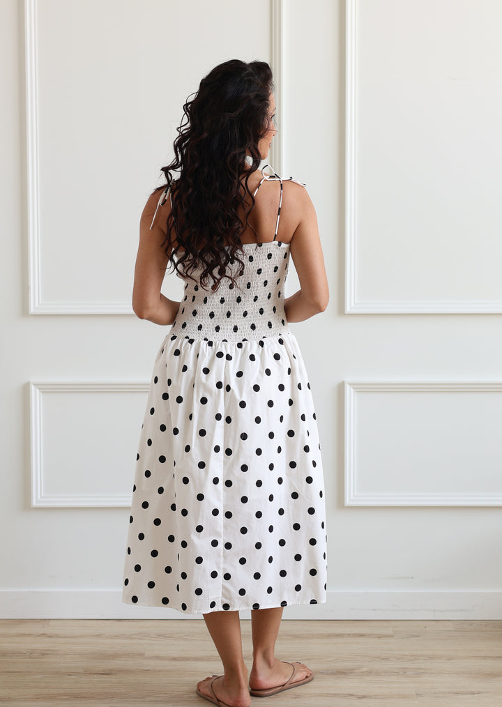 Natalie Polka Dot Midi