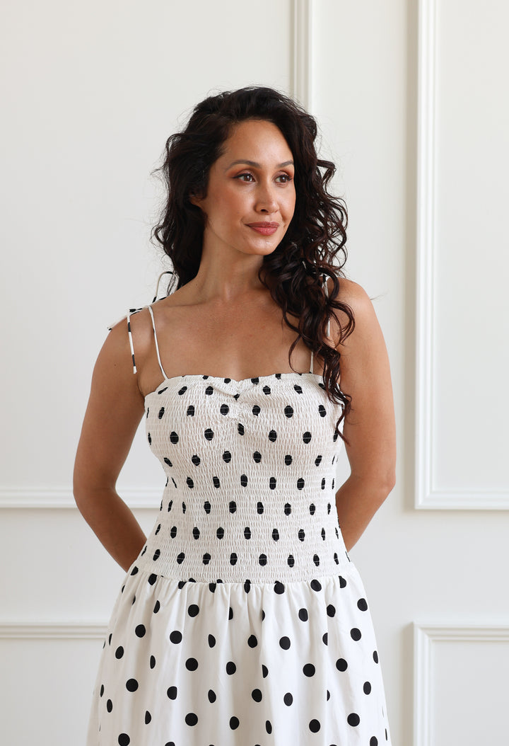Natalie Polka Dot Midi