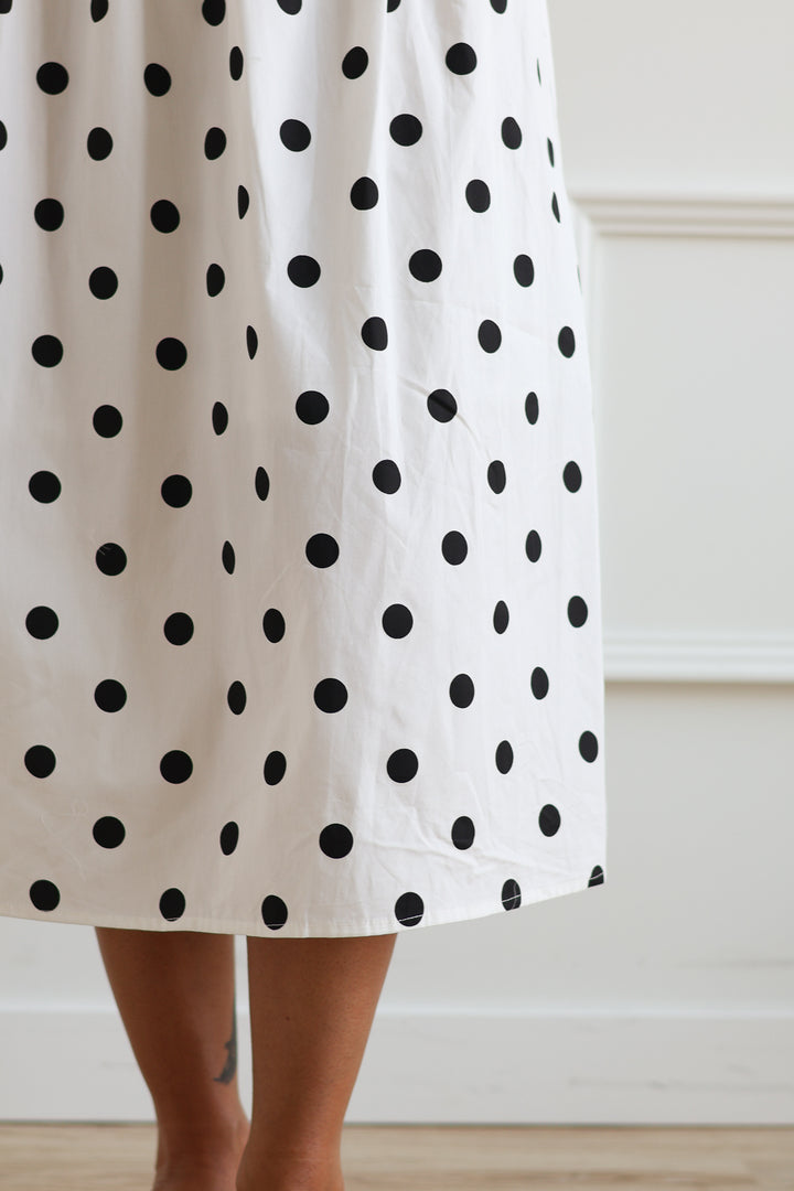 Natalie Polka Dot Midi