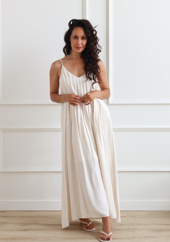 Pintuck Maxi - Oatmeal