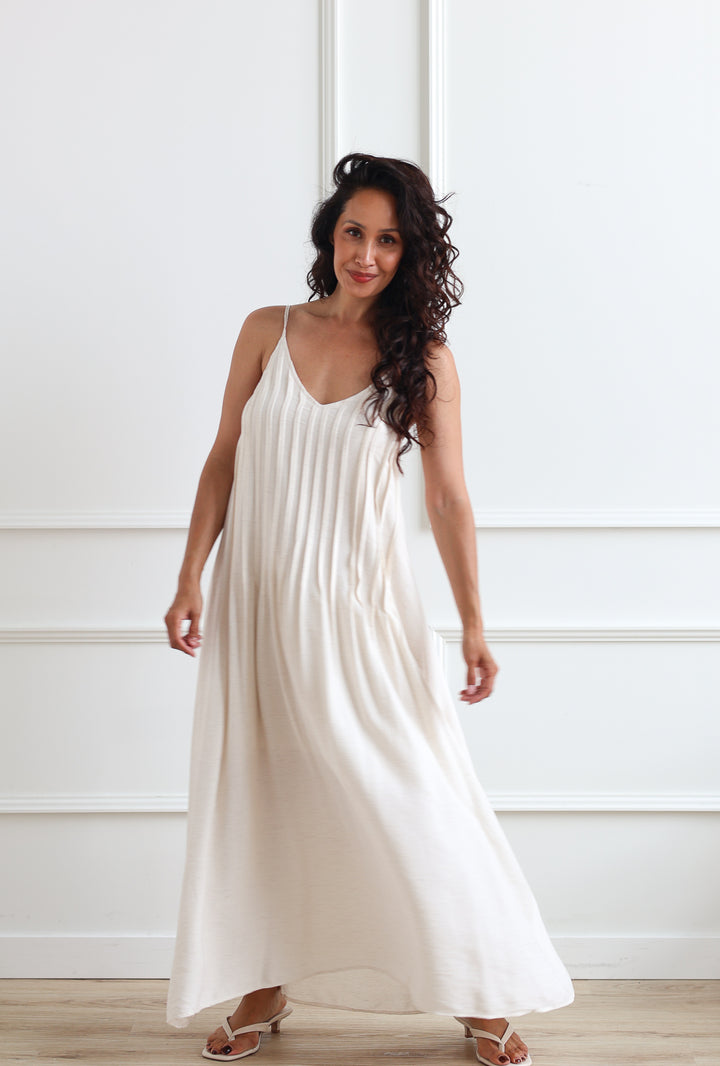 Pintuck Maxi - Oatmeal