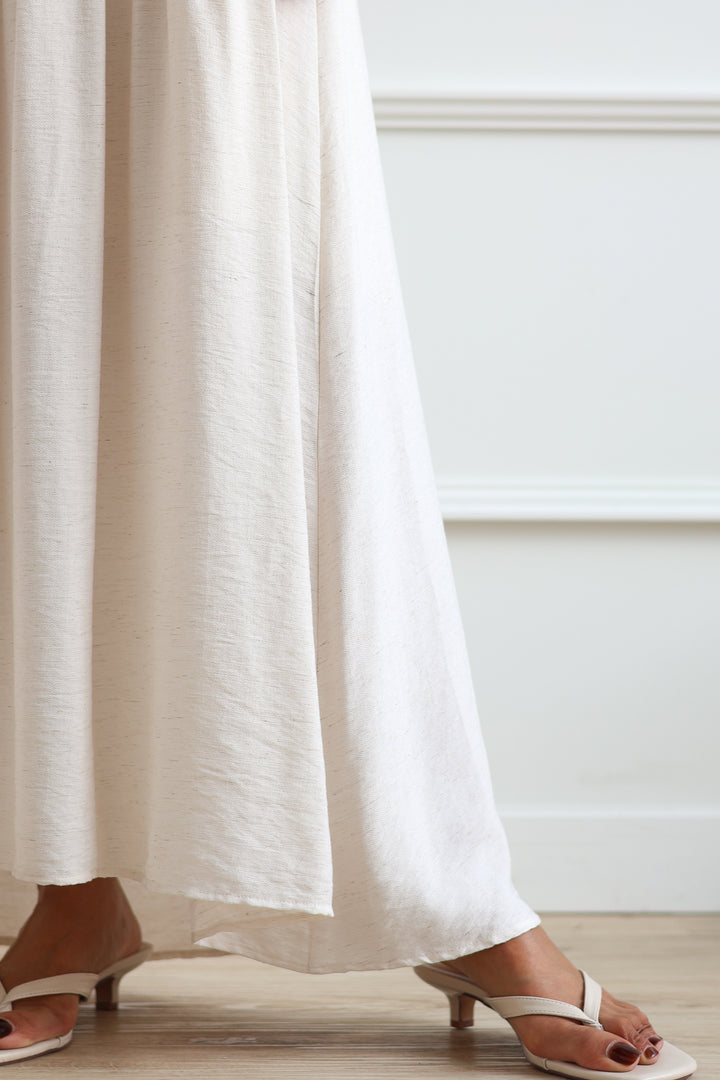 Pintuck Maxi - Oatmeal