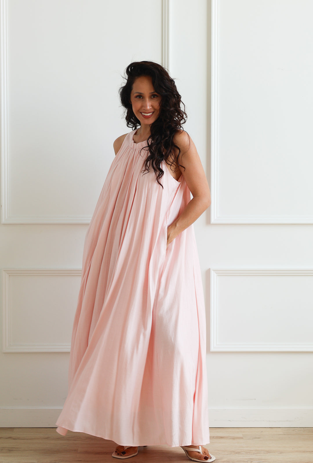 Aurelia Maxi Pleated Dress