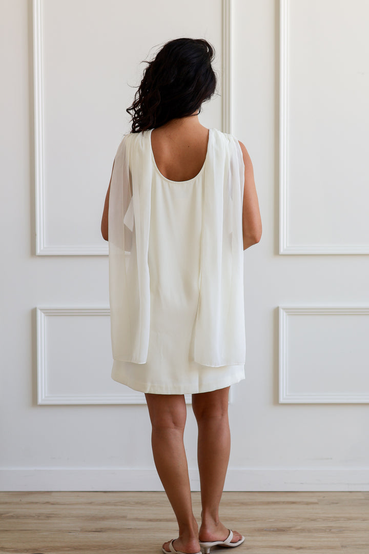 Scarf Shift Mini - Cream