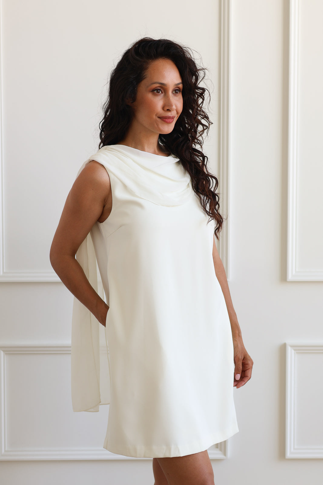 Scarf Shift Mini - Cream