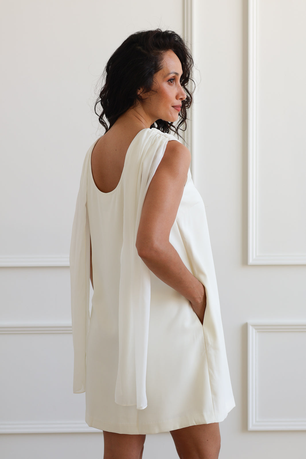 Scarf Shift Mini - Cream