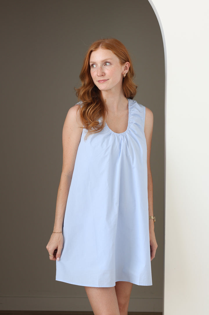 The Bailey Dress - Pastel Blue