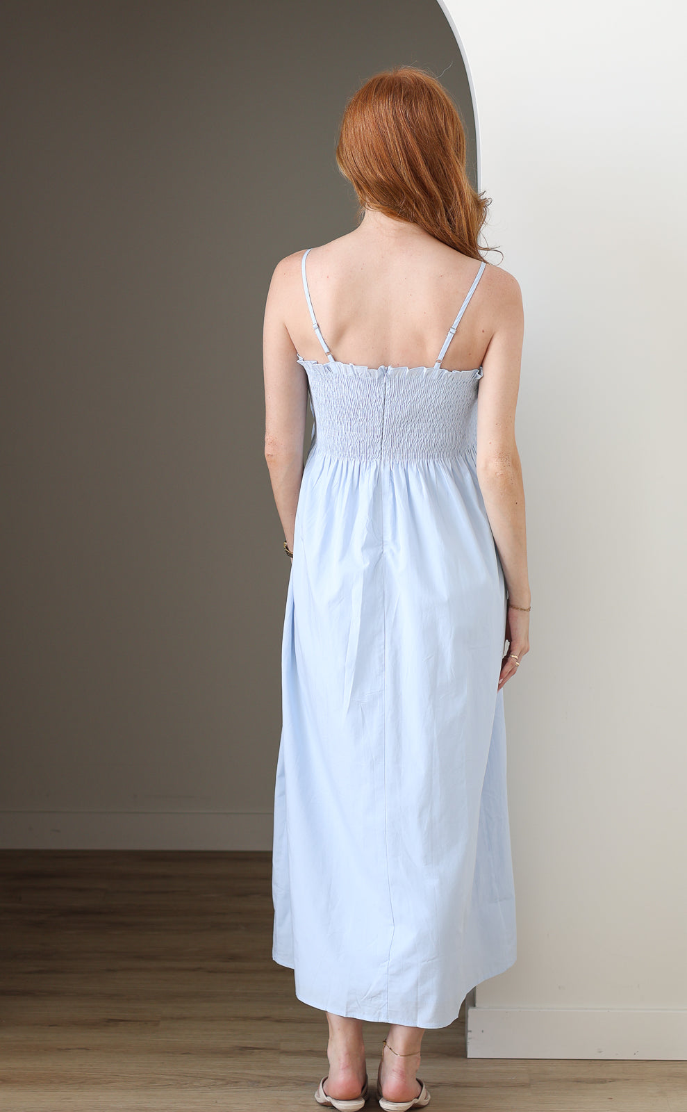 Cornflower Pintuck Maxi