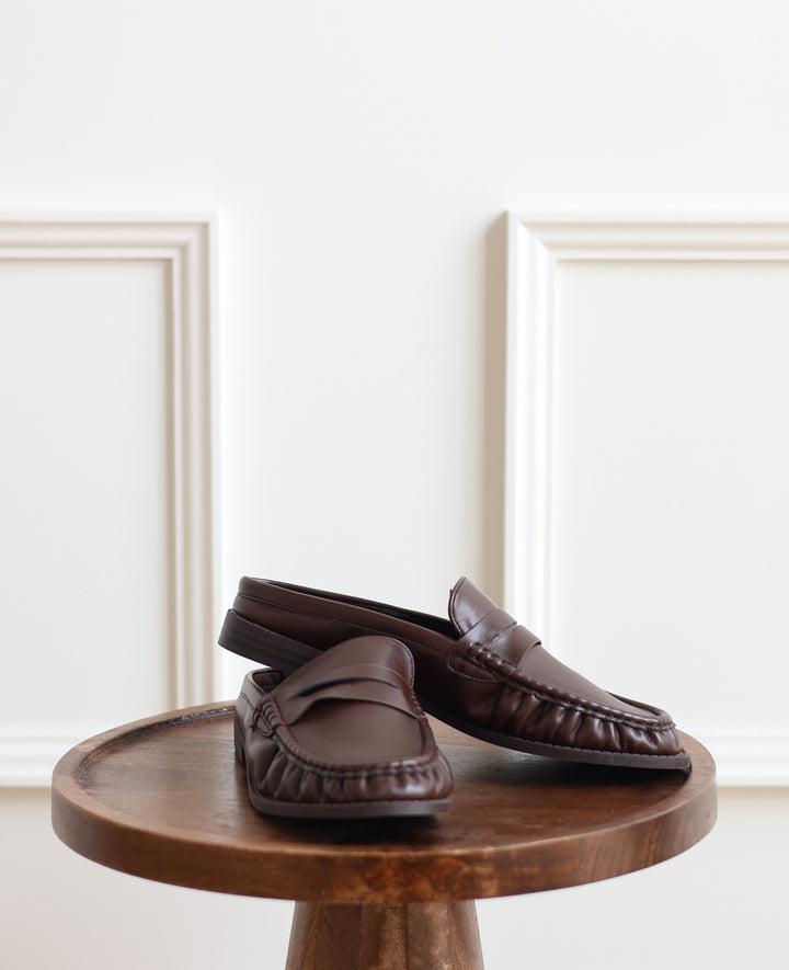 Path Open Back Loafer - Brown