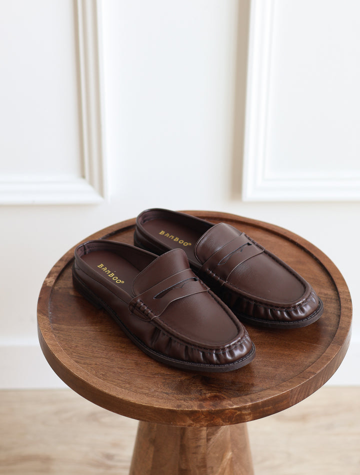 Path Open Back Loafer - Brown