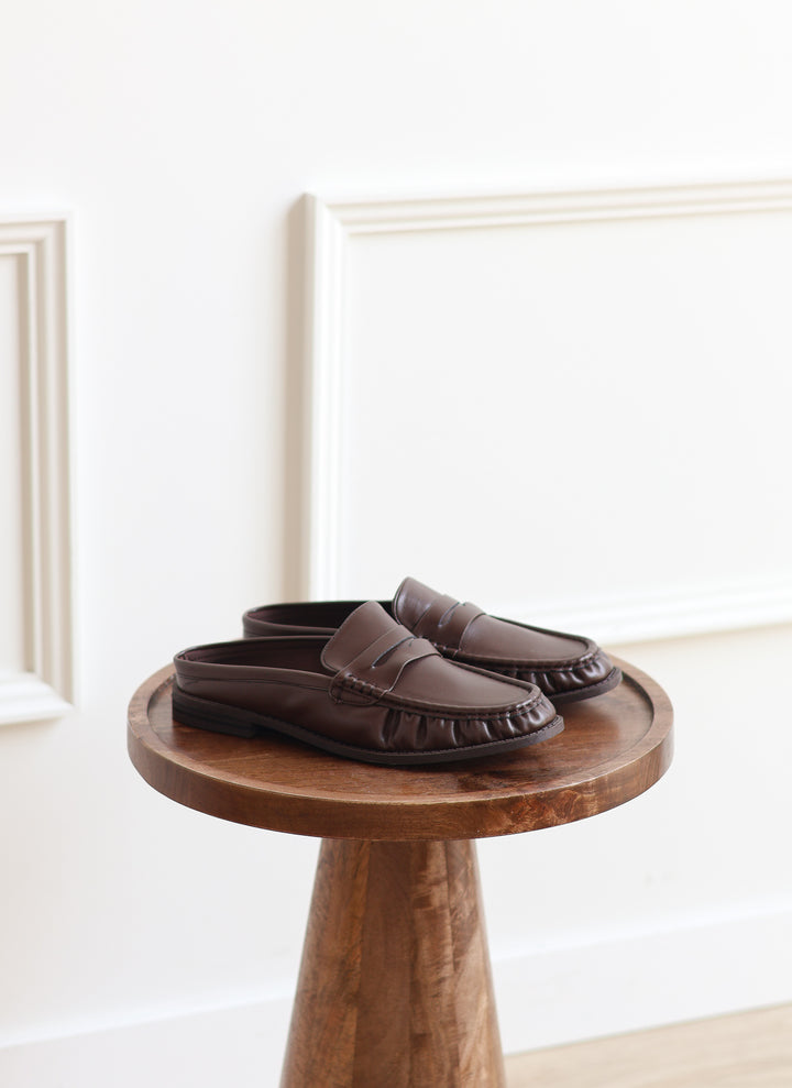 Path Open Back Loafer - Brown