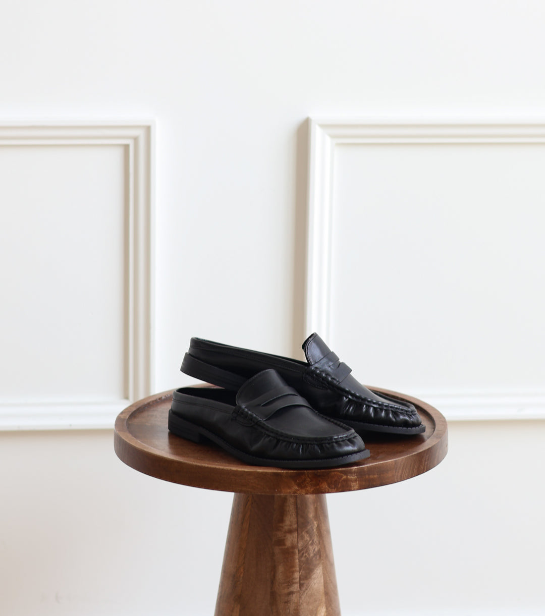 Path Open Back Loafer - Black