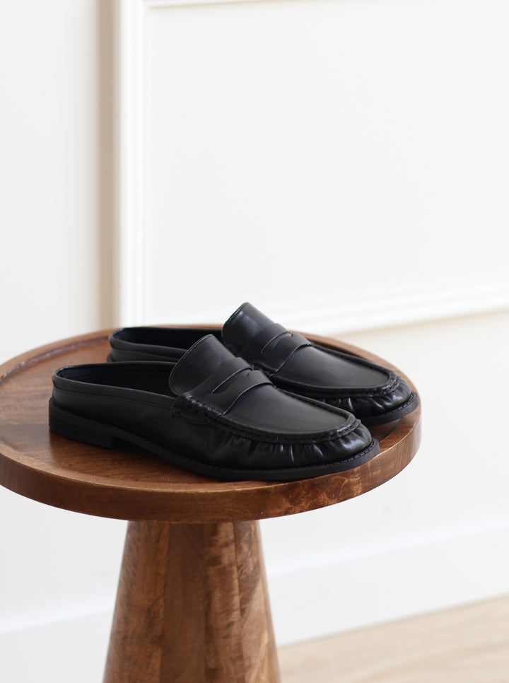 Path Open Back Loafer - Black