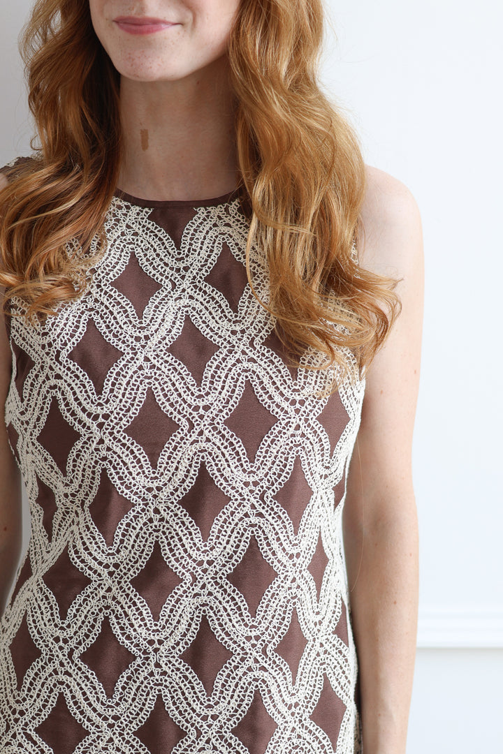 Geometric Textured Mini - Cocoa
