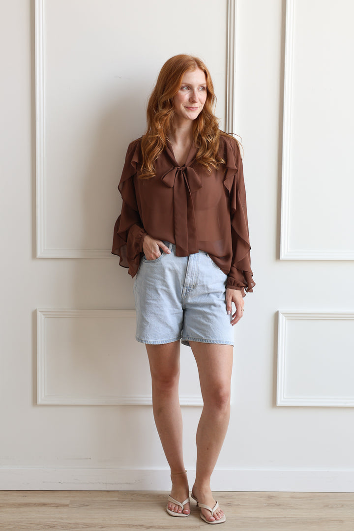 Vero Moda | Laney Long Sleeve Blouse - Teddy