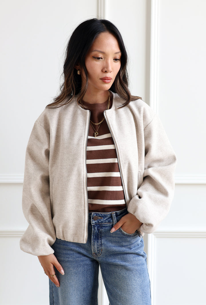 Vero Moda | Chloe Bomber Jacket - Moonbeam