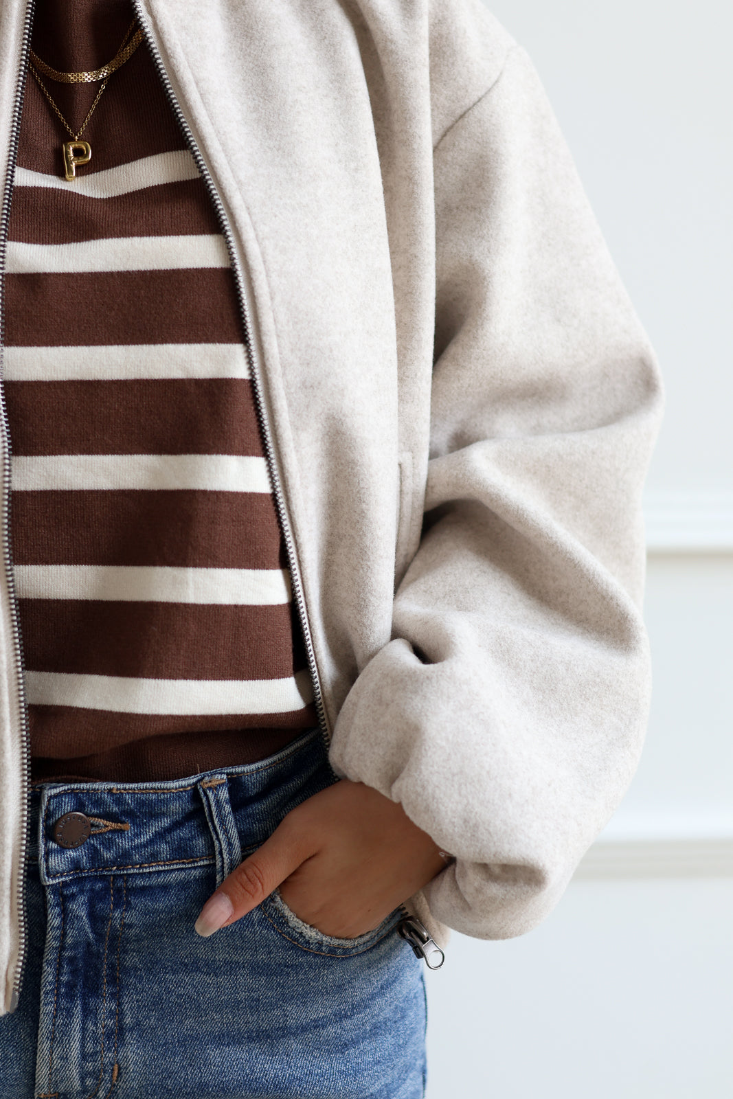 Vero Moda | Chloe Bomber Jacket - Moonbeam