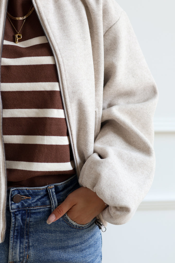 Vero Moda | Chloe Bomber Jacket - Moonbeam