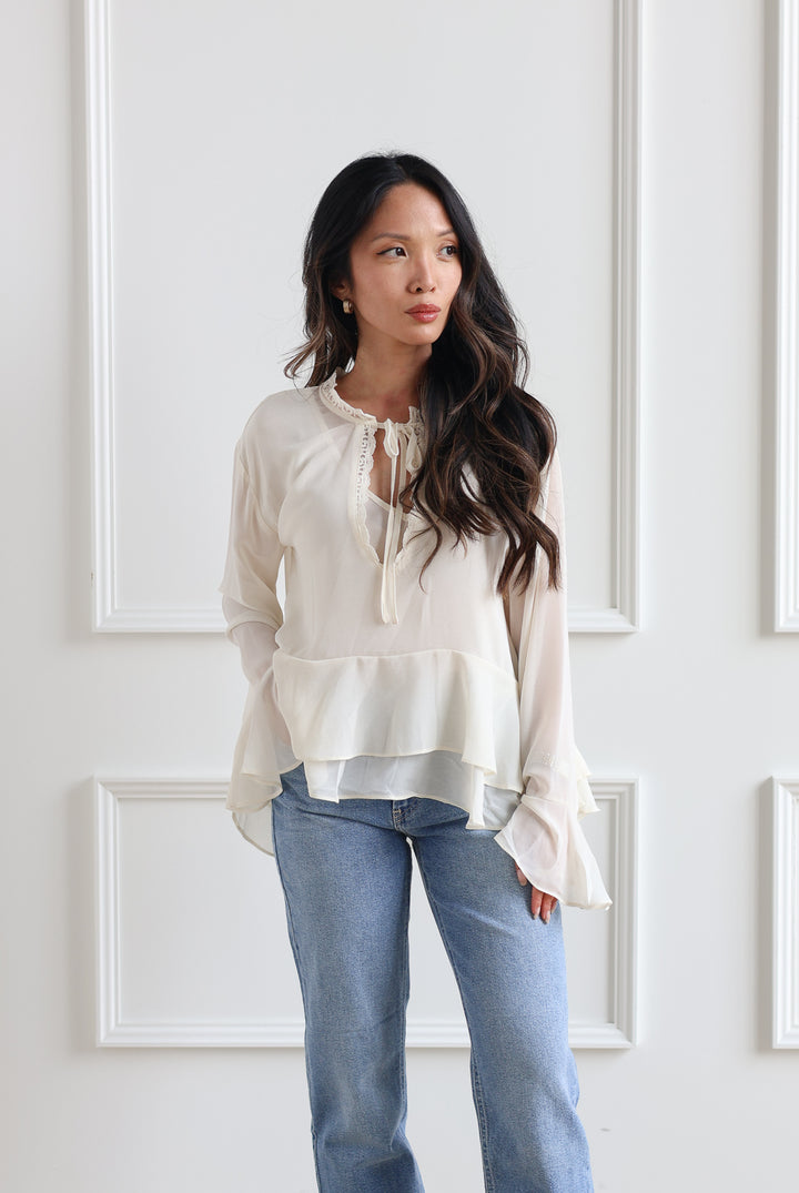 Sara Ruffle Blouse