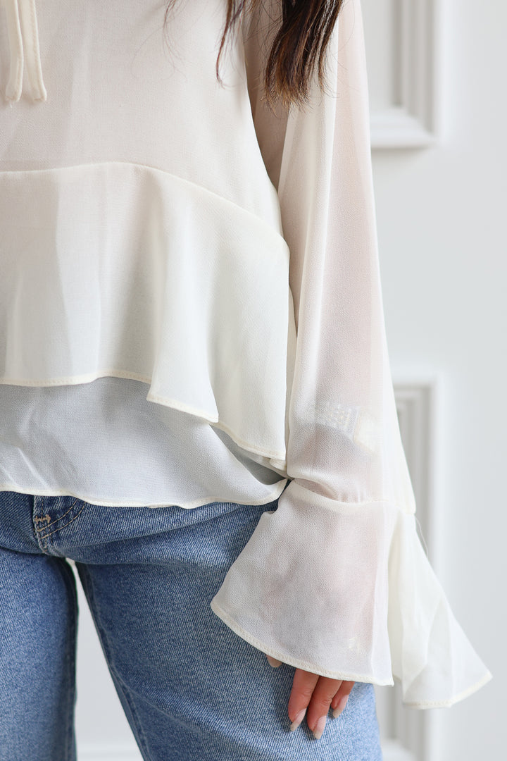 Sara Ruffle Blouse