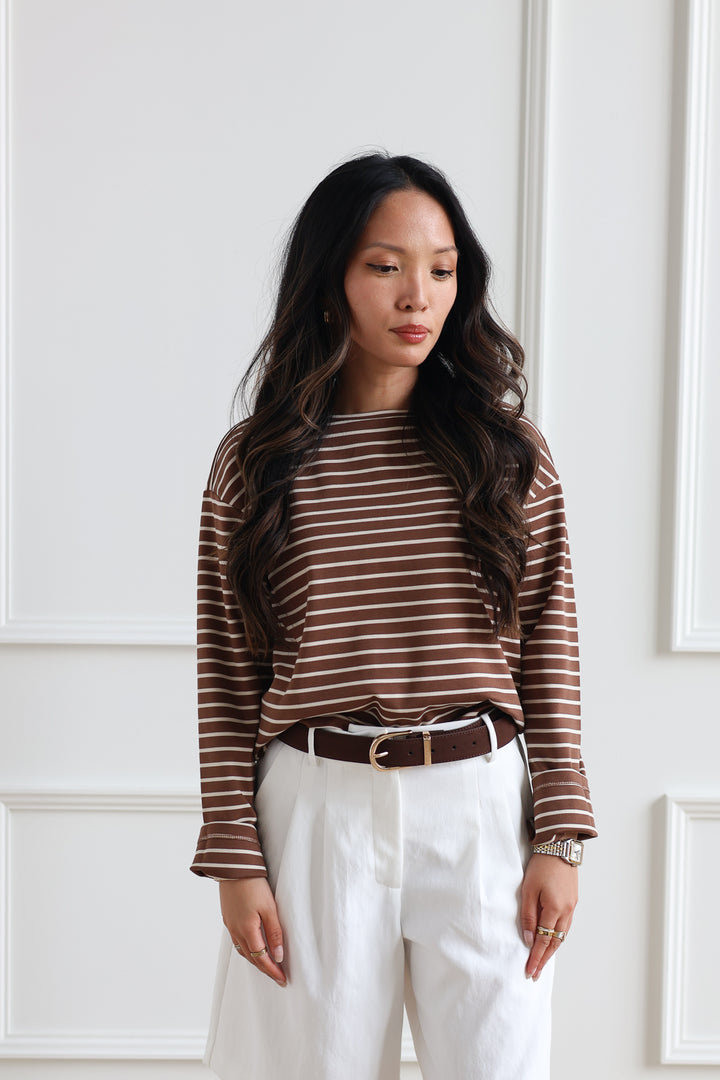 Vero Moda | Abby Boatneck Top - Cocoa