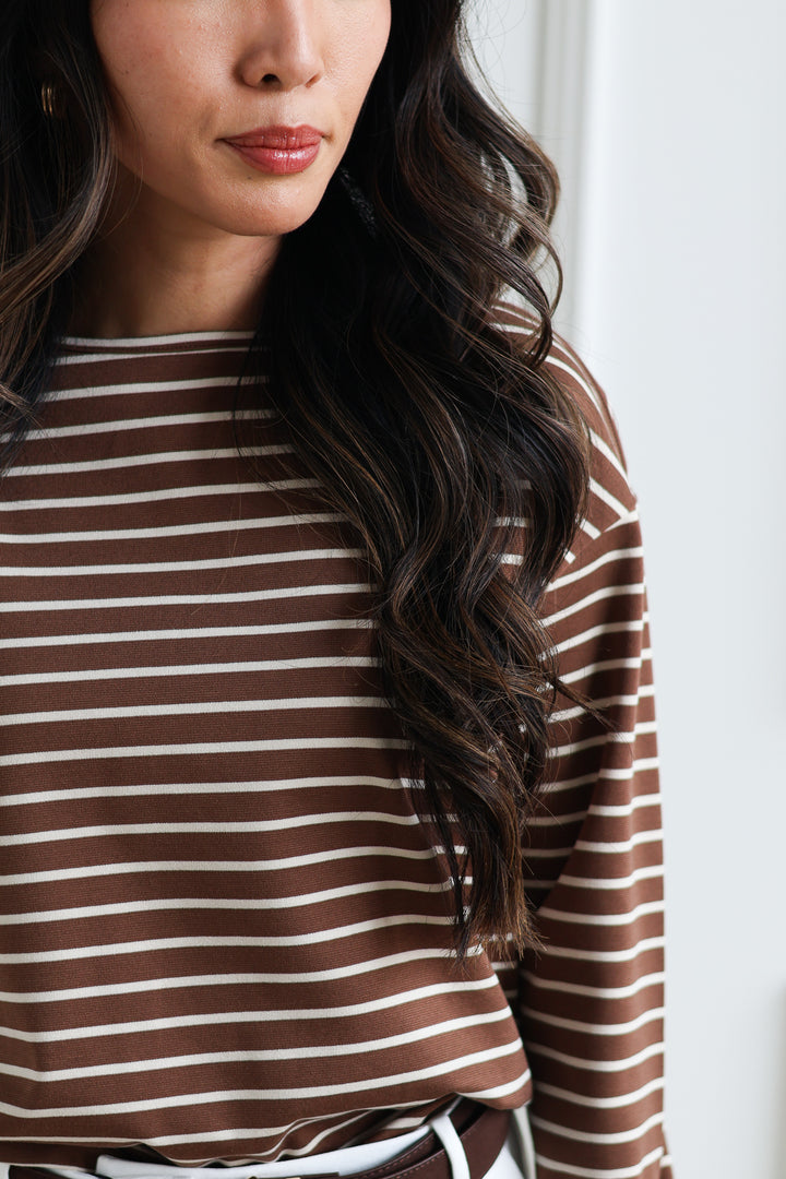 Vero Moda | Abby Boatneck Top - Cocoa