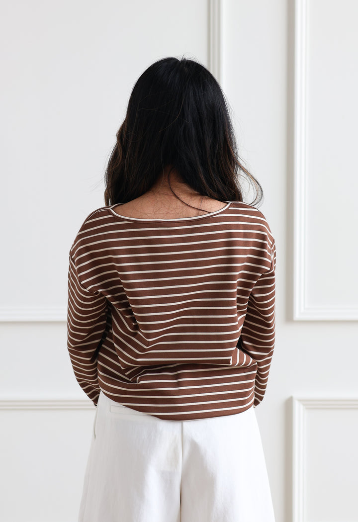 Vero Moda | Abby Boatneck Top - Cocoa