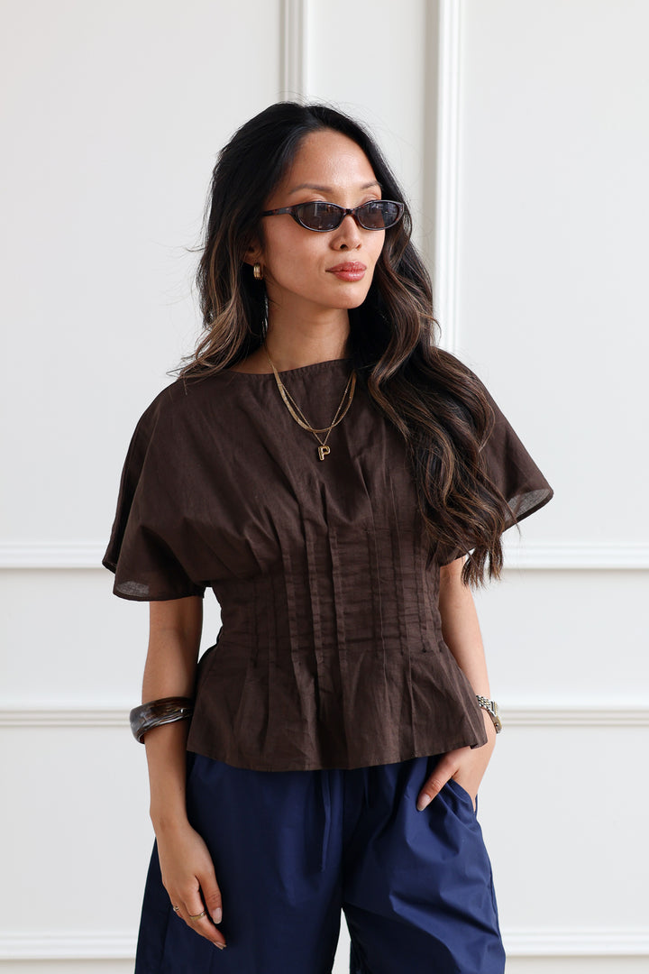 Café Cinched Blouse