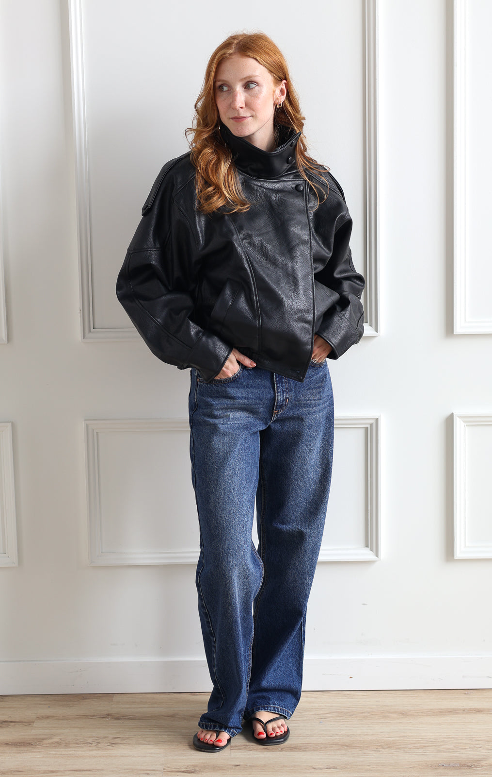 Misti Funnel Neck Jacket - Midnight