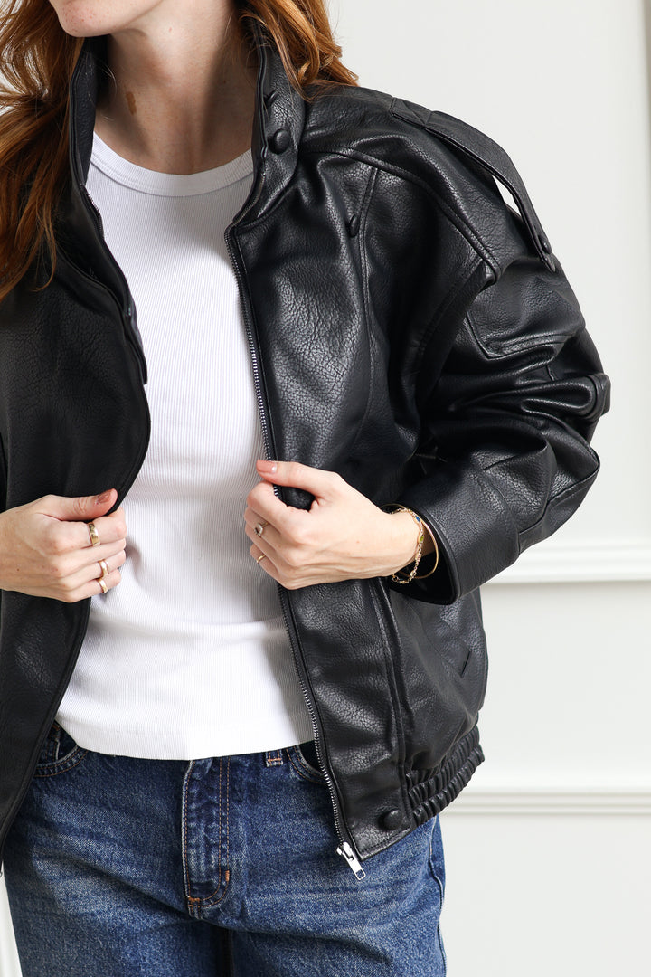 Misti Funnel Neck Jacket - Midnight