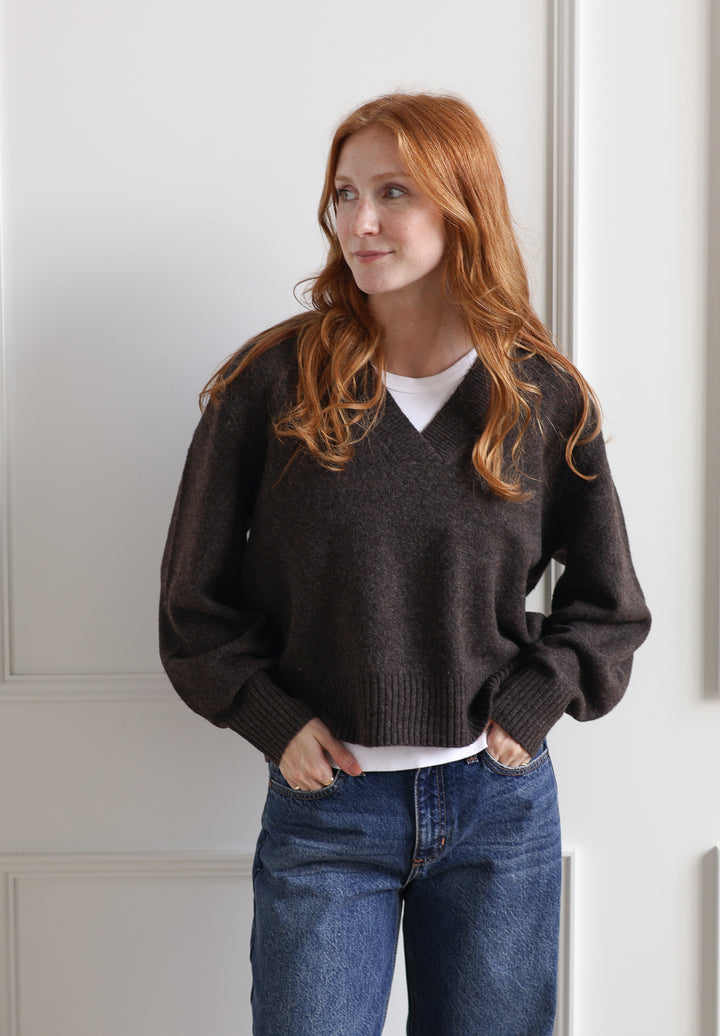 Vero Moda | Boom V-Neck Knit - Torte
