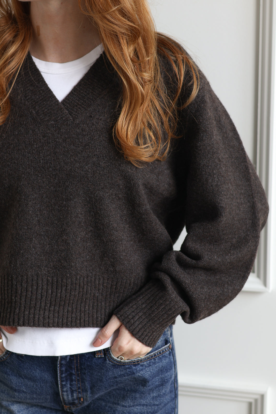 Vero Moda | Boom V-Neck Knit - Torte