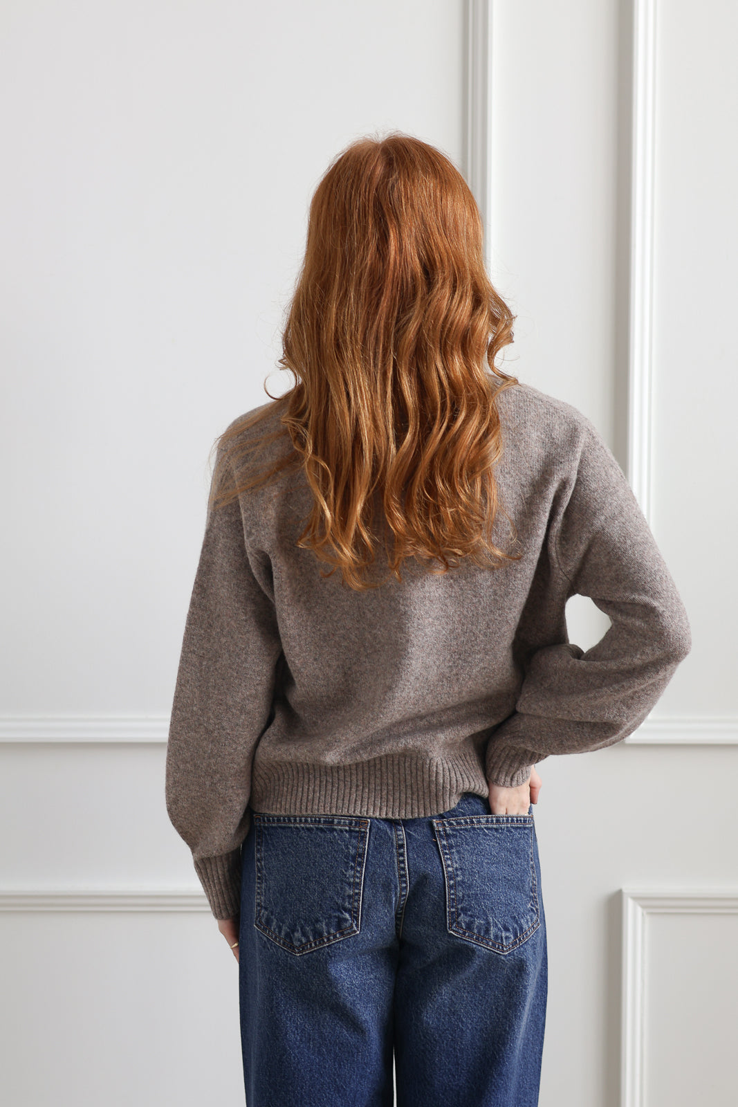 Vero Moda | Boom V-Neck Knit - Moon Rock