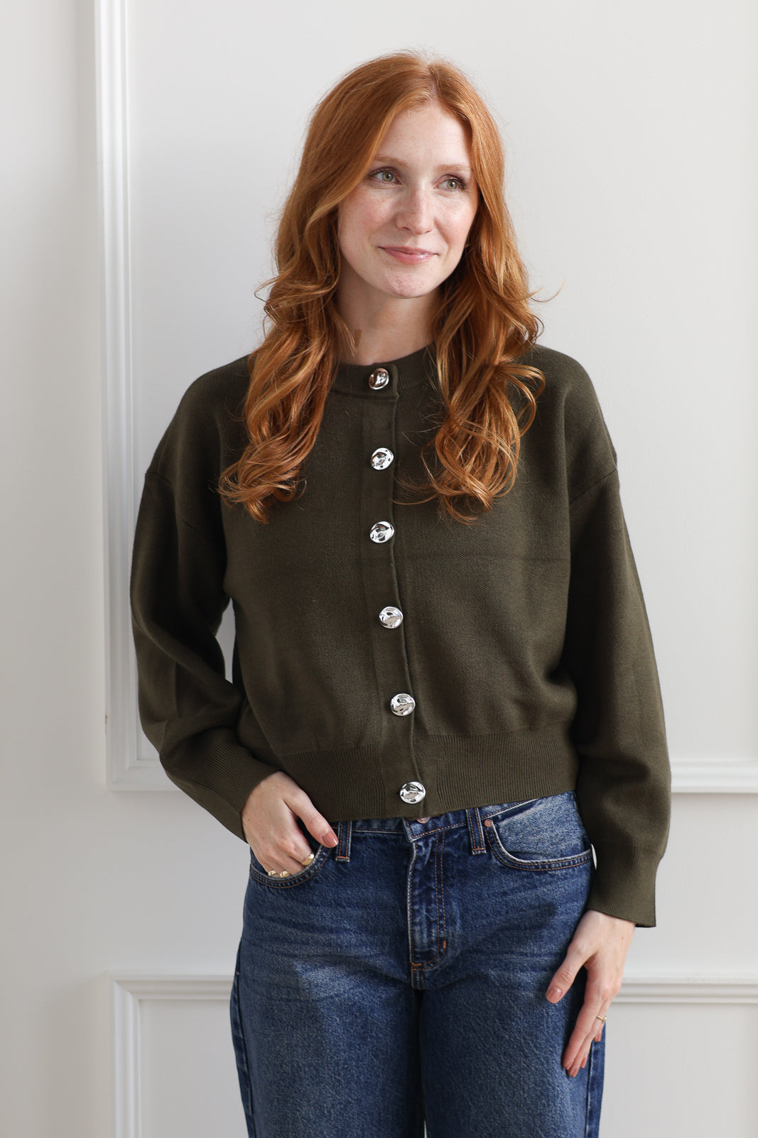 Vero Moda | Noella Oneck Cardigan - Forest