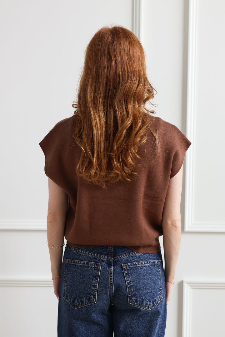 Vero Moda | Elly Mockneck Tank - Cocoa