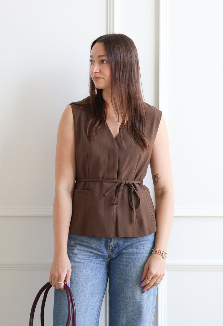 Tailored Vest - Oak