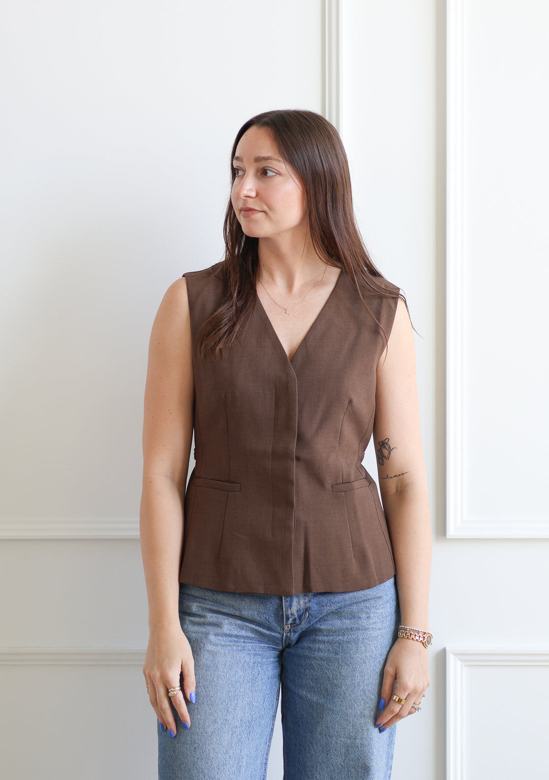 Tailored Vest - Oak