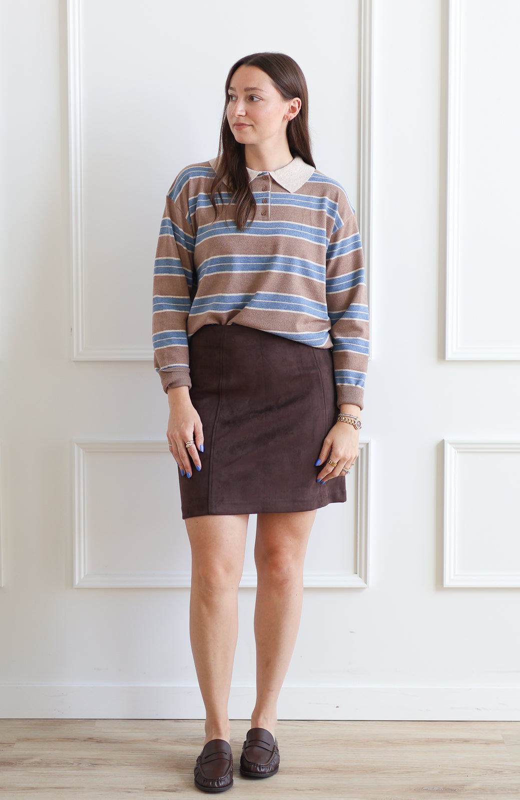Vero Moda | Donna Suede Skirt - Coffee