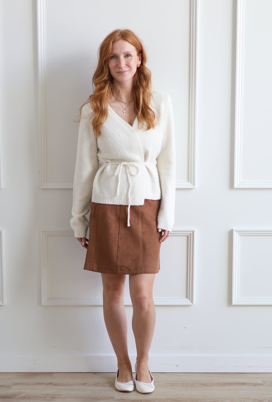 Vero Moda | Donna Suede Skirt - Cognac