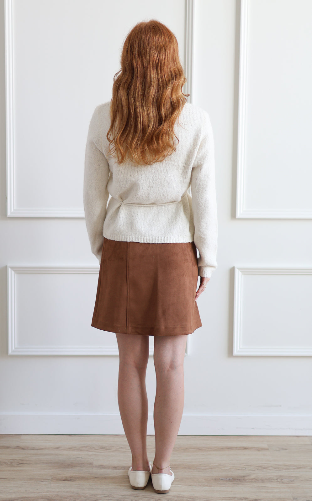 Vero Moda | Donna Suede Skirt - Cognac
