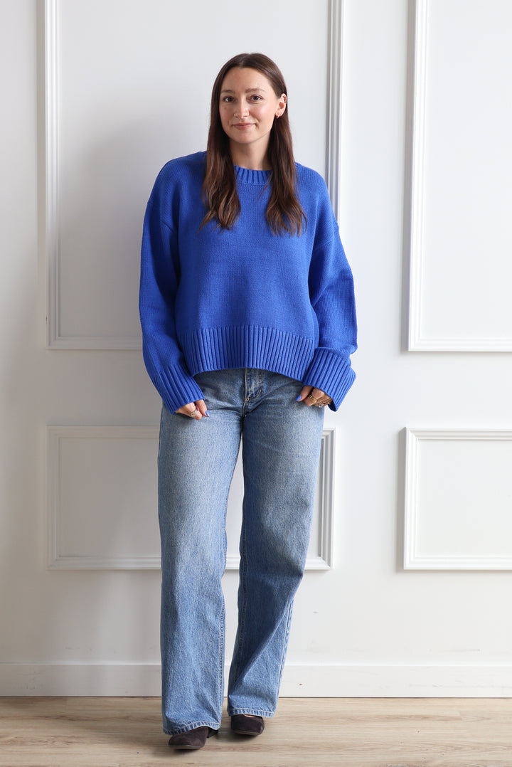 The Asher Sweater - Cobalt Blue